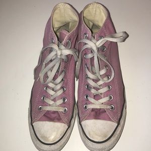 Purple high top converse